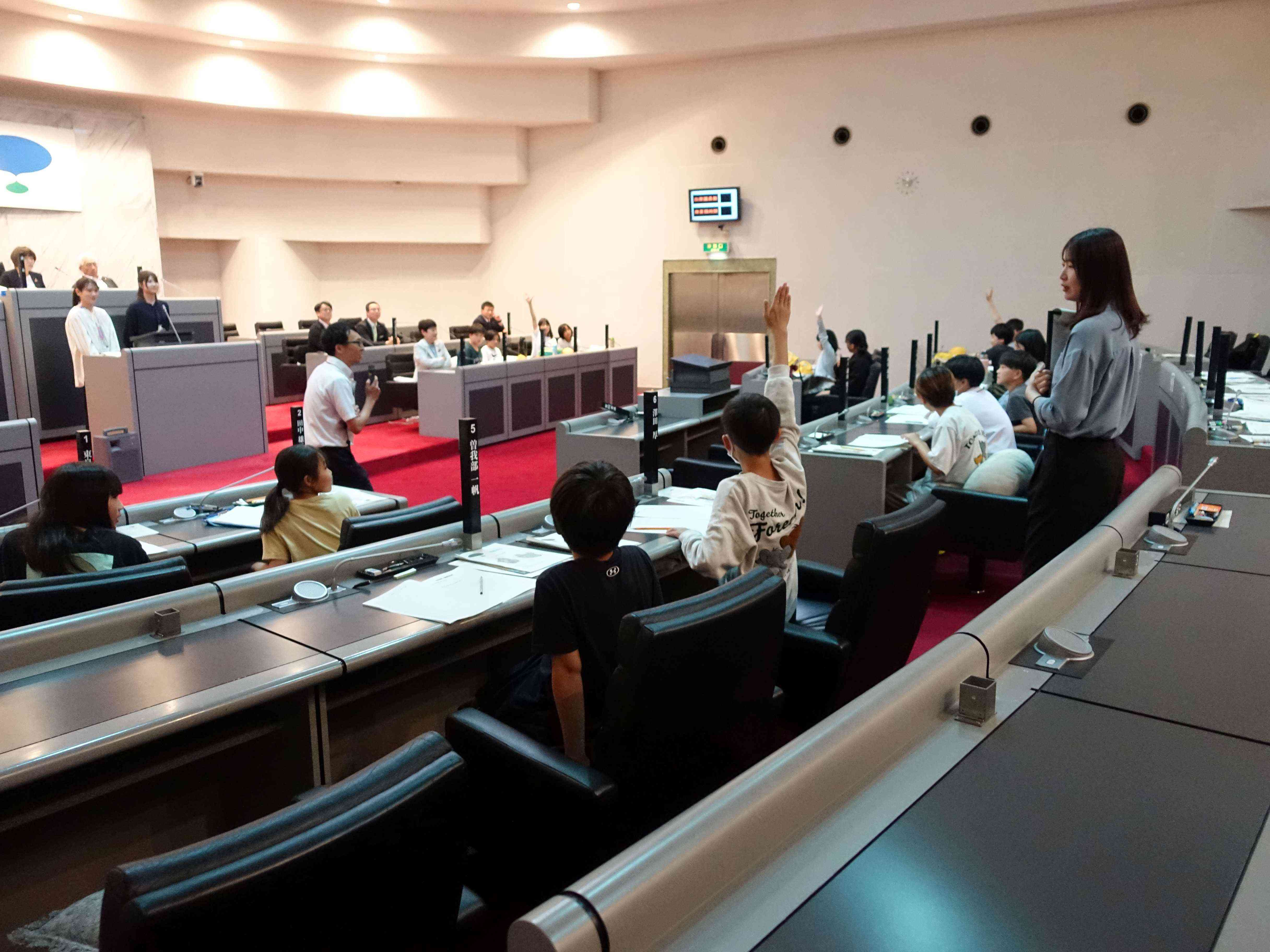 議場見学③